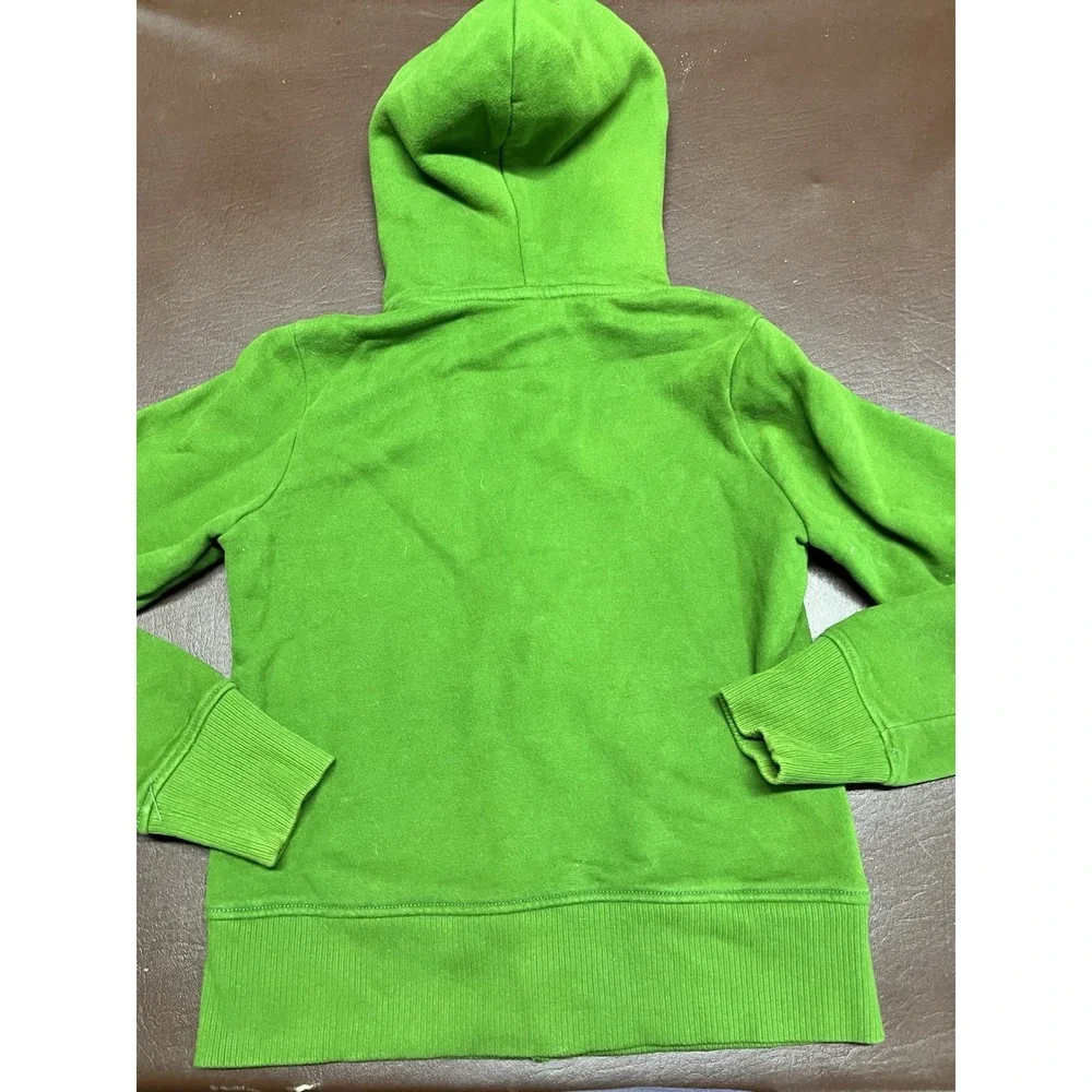 Old Navy Kids‎ Green Faux Fur Lined Hoodie Sweatshirt M Medium